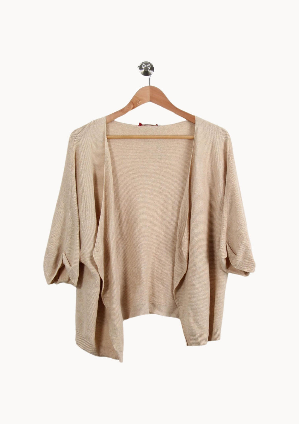 Cardigan Beige - Taille S/36 de la marque La Fée Maraboutée | PARAD11071 - Vendu par Paradigme - Image 2
