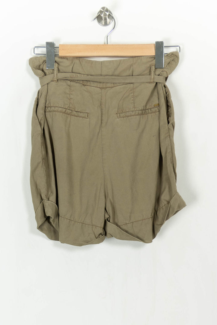 Short Taille Haute Beige - Taille S/36 de la marque IKKS | PARAD110720 - Vendu par Paradigme - Image 5
