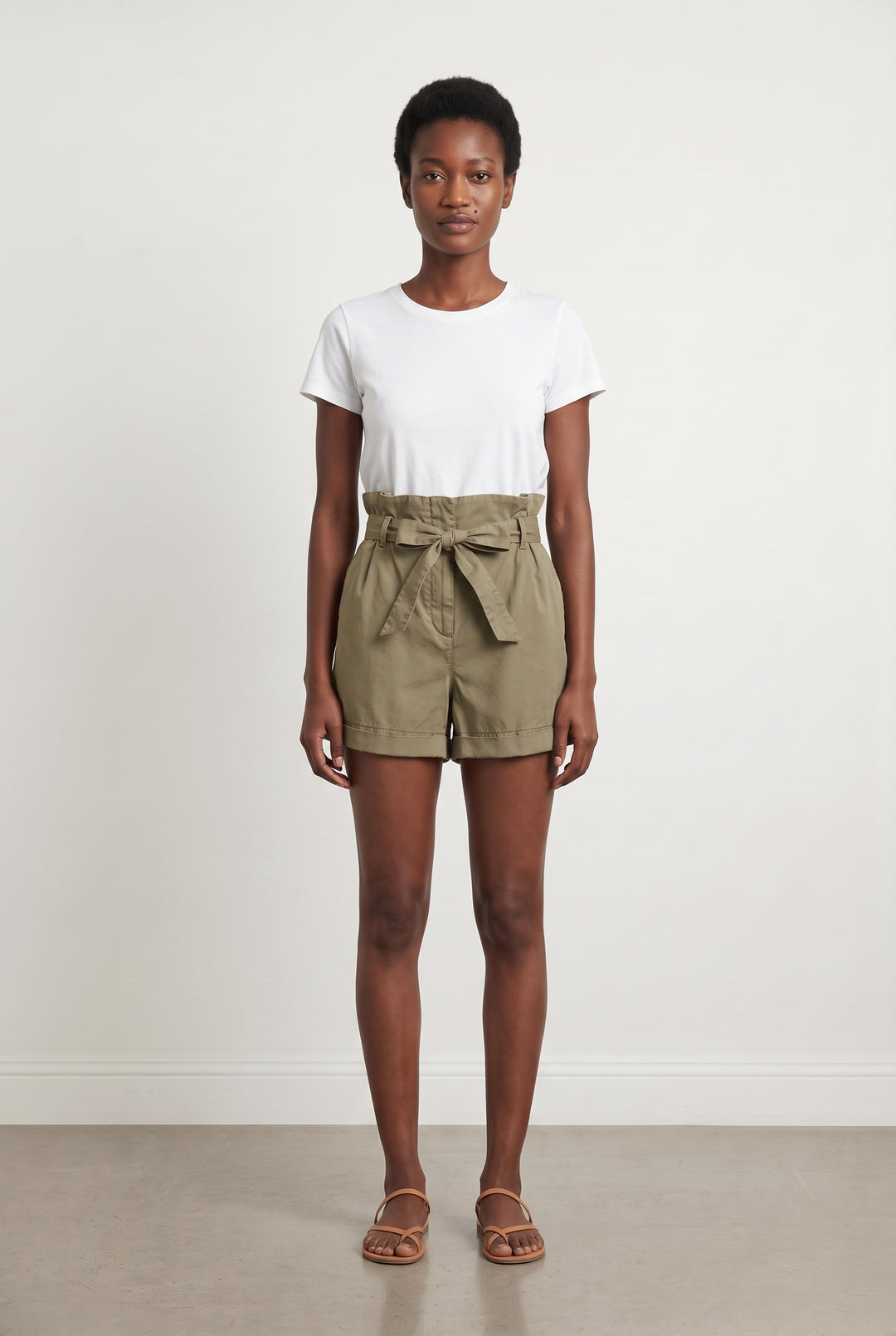 Short Taille Haute Beige - Taille S/36 de la marque IKKS | PARAD110720 - Vendu par Paradigme - Image 1