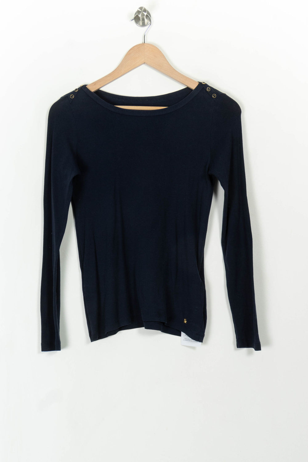 Tee-shirt Manches Longues Bleu - Taille S/36 de la marque Des petits hauts | PARAD110723 - Vendu par Paradigme - Image 2