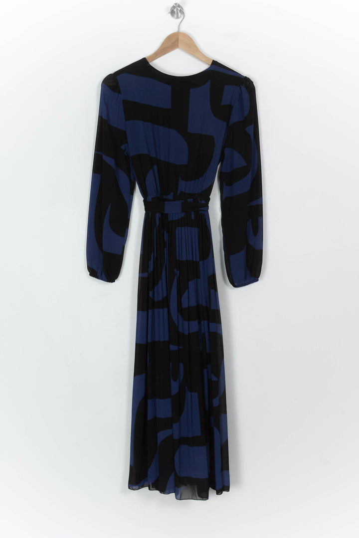 Robe Longue Bleue et Noire - Taille S/36 de la marque La Fée Maraboutée | PARAD110732 - Vendu par Paradigme - Image 5