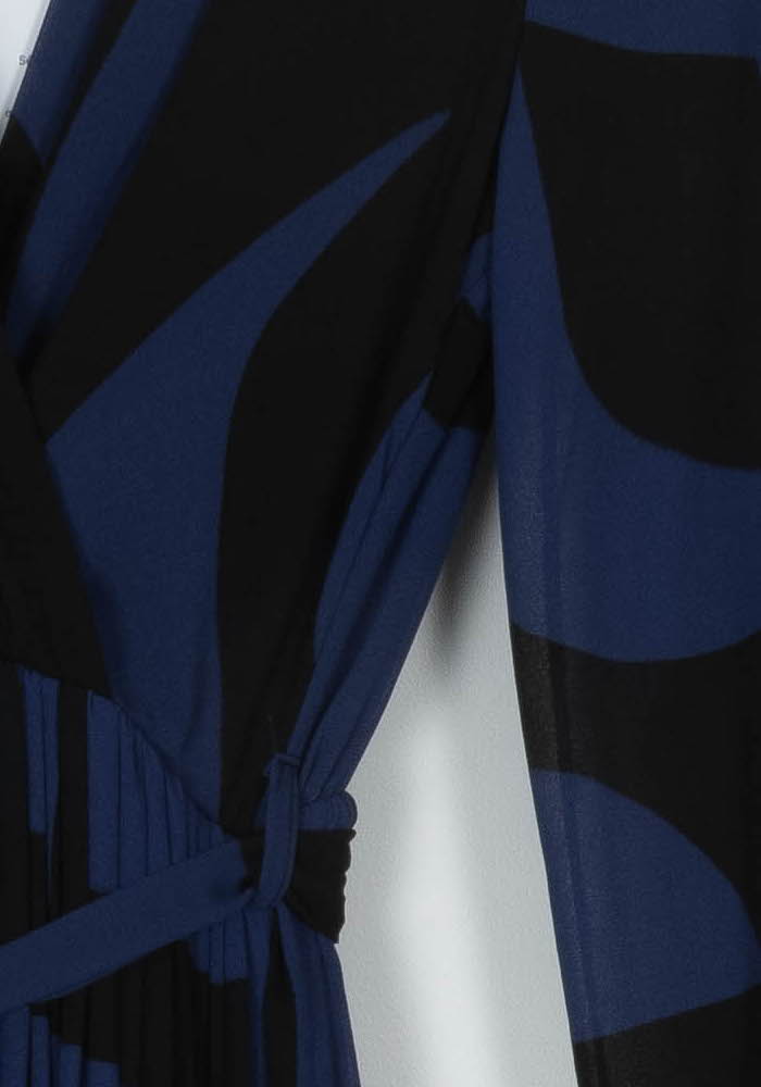 Robe Longue Bleue et Noire - Taille S/36 de la marque La Fée Maraboutée | PARAD110732 - Vendu par Paradigme - Image 3