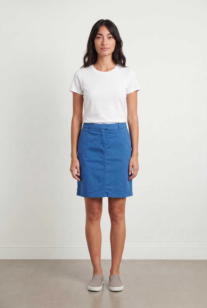 Jupe Droite Bleue - Taille M/38 de la marque Caroll | PARAD110739 - Vendu par Paradigme - Image 1