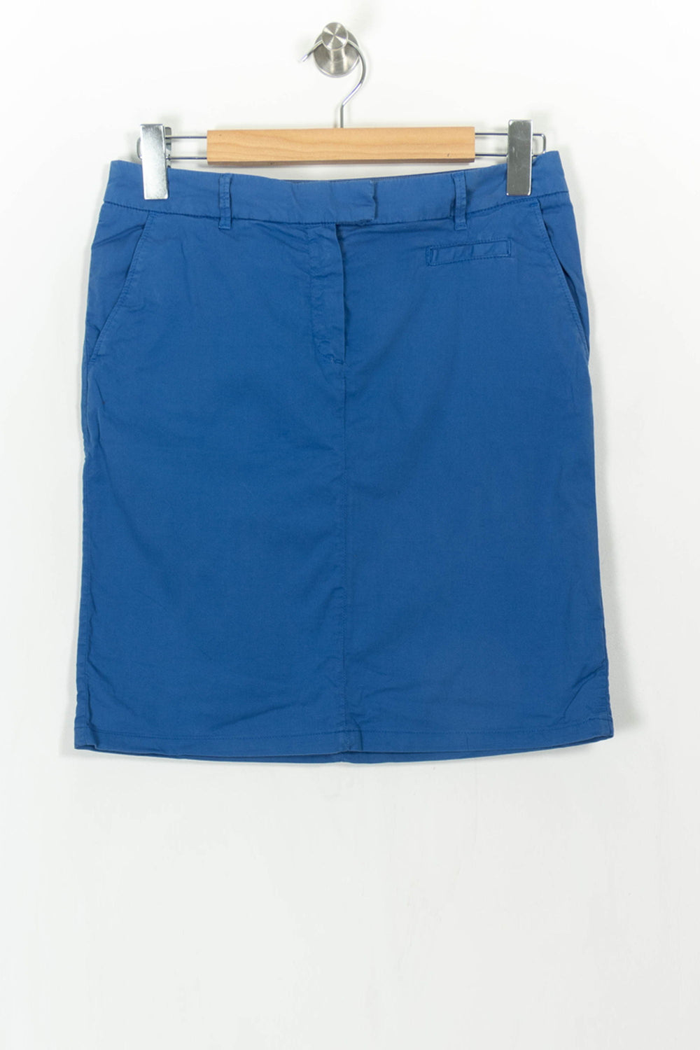 Jupe Droite Bleue - Taille M/38 de la marque Caroll | PARAD110739 - Vendu par Paradigme - Image 2