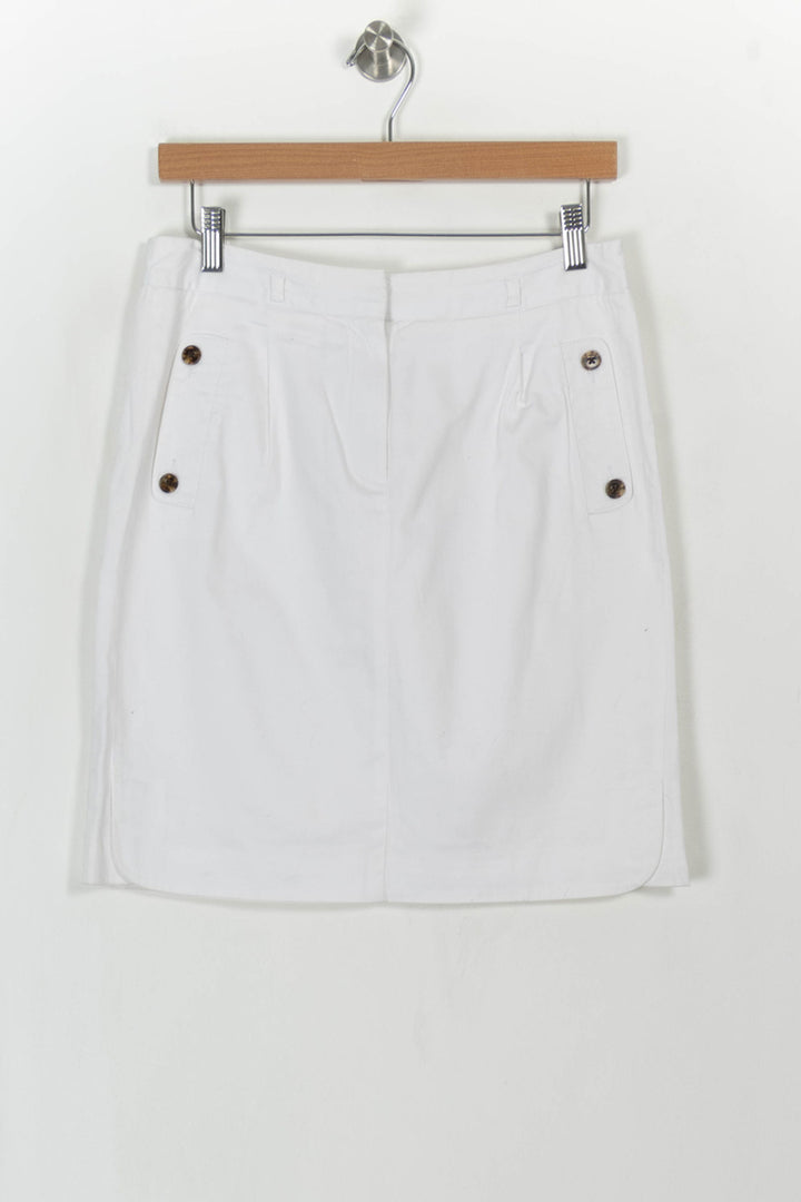 Jupe Courte Blanche - Taille M/38 de la marque Caroll | PARAD110740 - Vendu par Paradigme - Image 2
