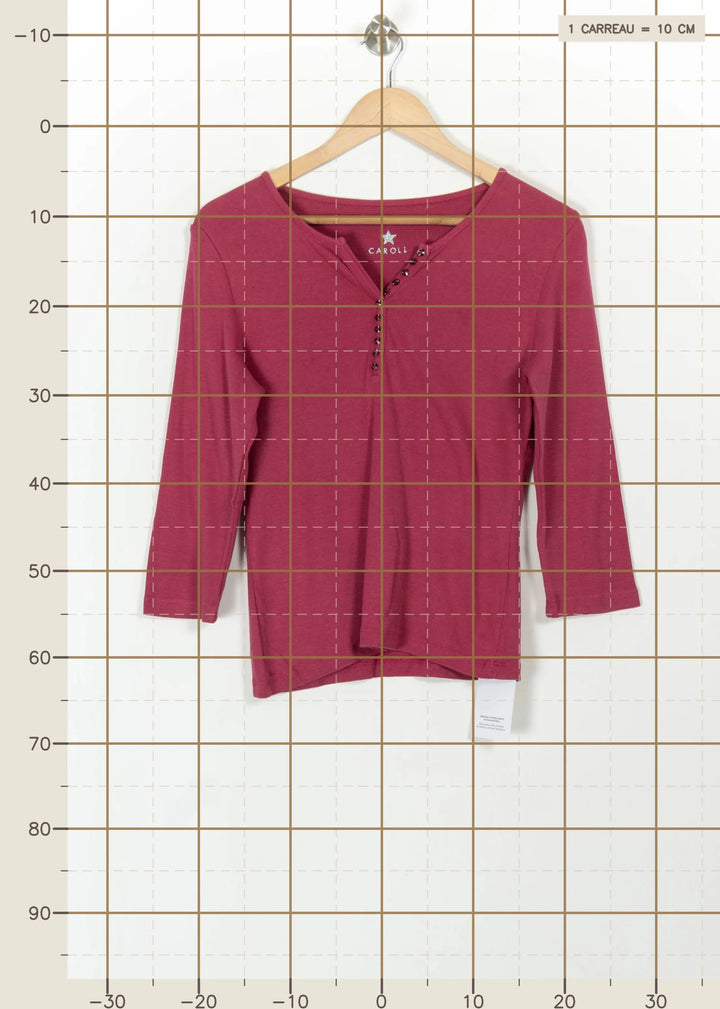 Tunique Rose - Taille L/40 de la marque Caroll | PARAD110745 - Vendu par Paradigme - Image 4