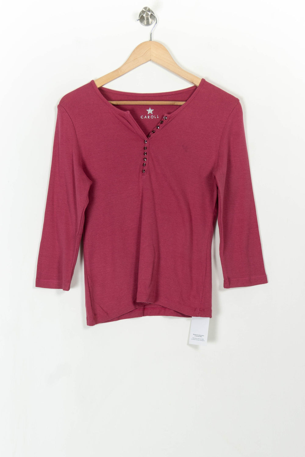 Tunique Rose - Taille L/40 de la marque Caroll | PARAD110745 - Vendu par Paradigme - Image 2