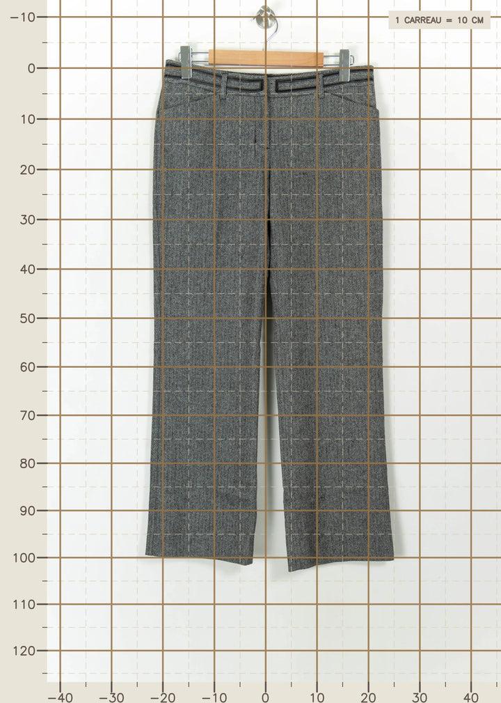 Pantalon Gris - Taille L/40 de la marque Caroll | PARAD110746 - Vendu par Paradigme - Image 4
