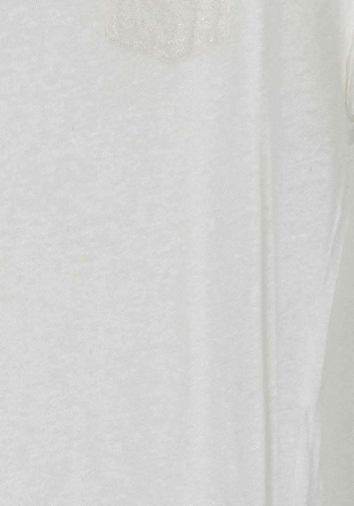 Tee-shirt Blanc - Taille L/40 de la marque Caroll | PARAD110747 - Vendu par Paradigme - Image 3