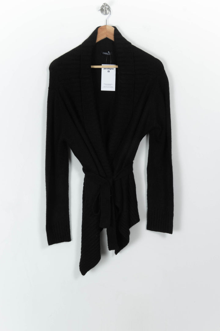 Cardigan Noir - Taille M/38 de la marque Caroll | PARAD110749 - Vendu par Paradigme - Image 2