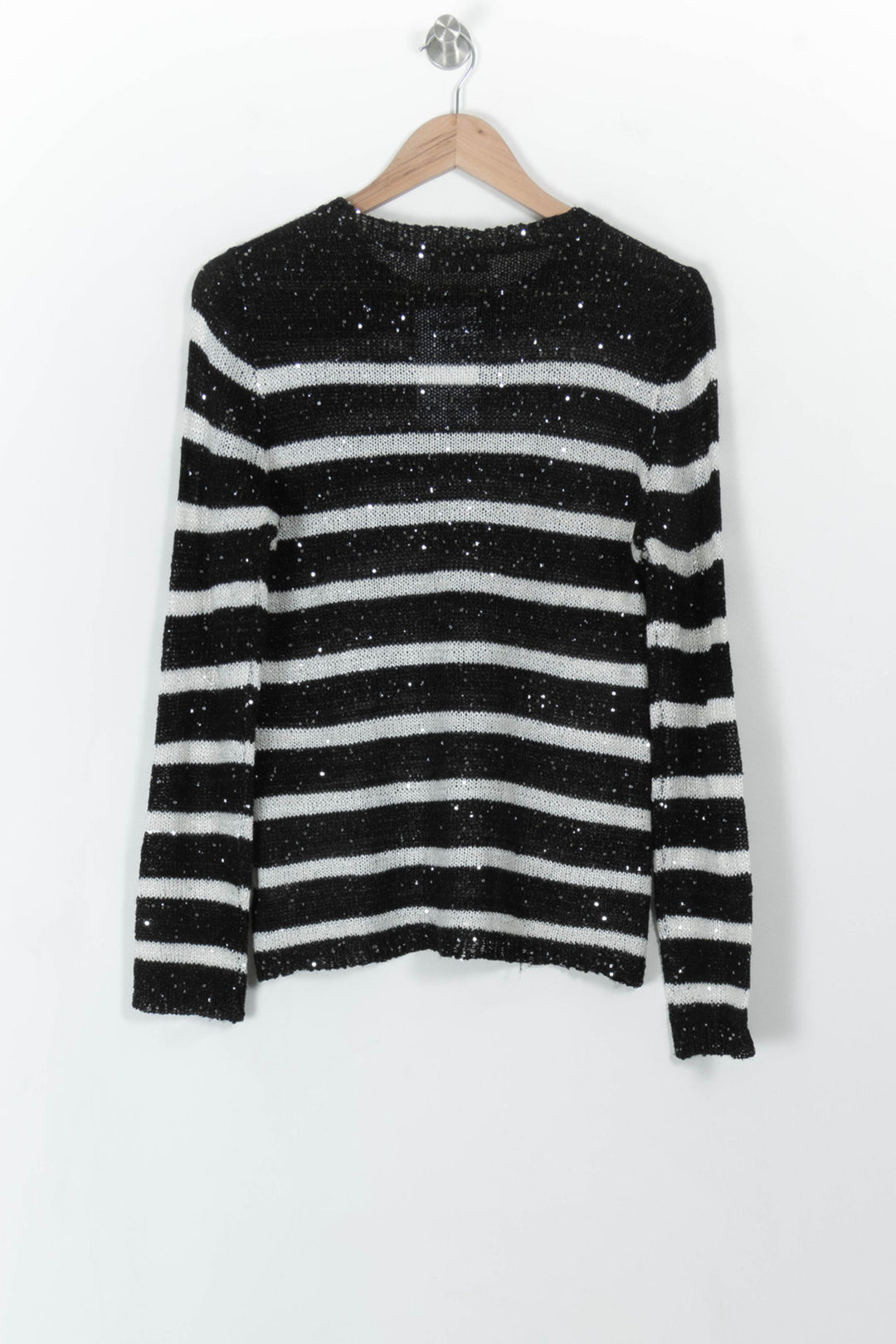 Pull Noir et Blanc - Taille L/40 de la marque Caroll | PARAD110756 - Vendu par Paradigme - Image 5