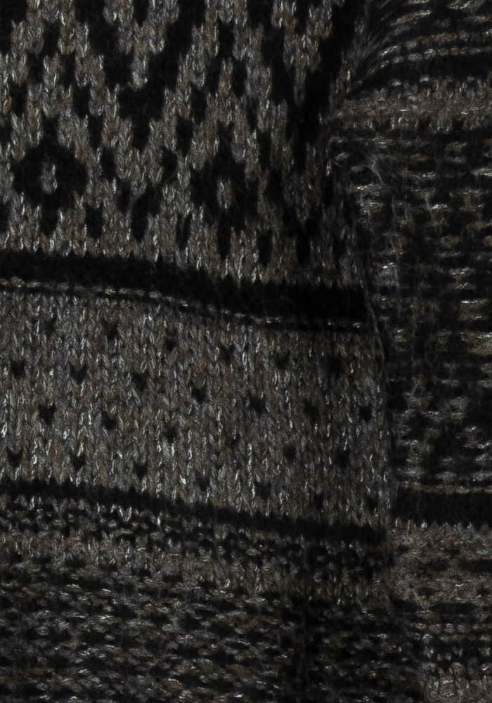 Pull Col Roulé Noir et Gris - Taille M/38 de la marque Caroll | PARAD110757 - Vendu par Paradigme - Image 3