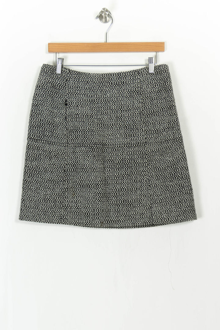 Jupe Courte Noire et Blanche - Taille L/40 de la marque Caroll | PARAD110758 - Vendu par Paradigme - Image 2