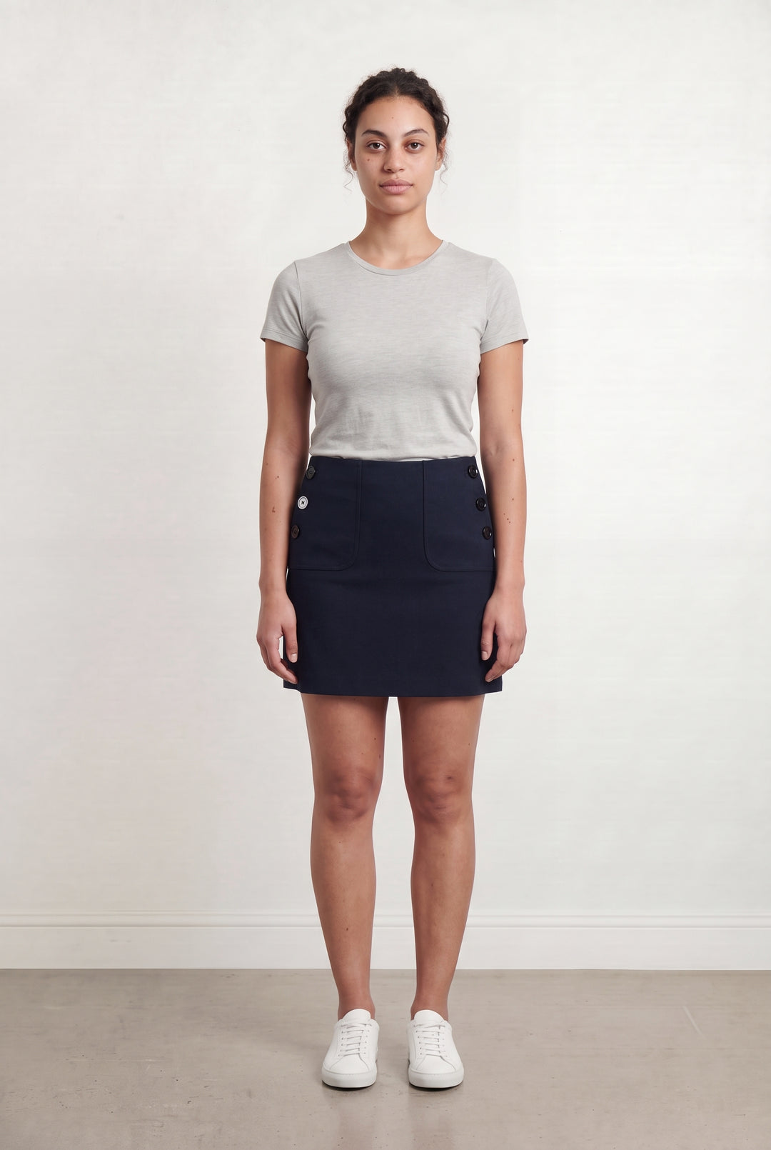 Jupe Droite Bleu - Taille L/40 de la marque Caroll | PARAD110760 - Vendu par Paradigme - Image 1