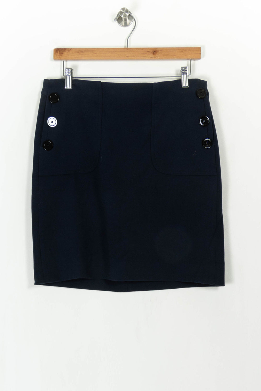 Jupe Droite Bleu - Taille L/40 de la marque Caroll | PARAD110760 - Vendu par Paradigme - Image 2