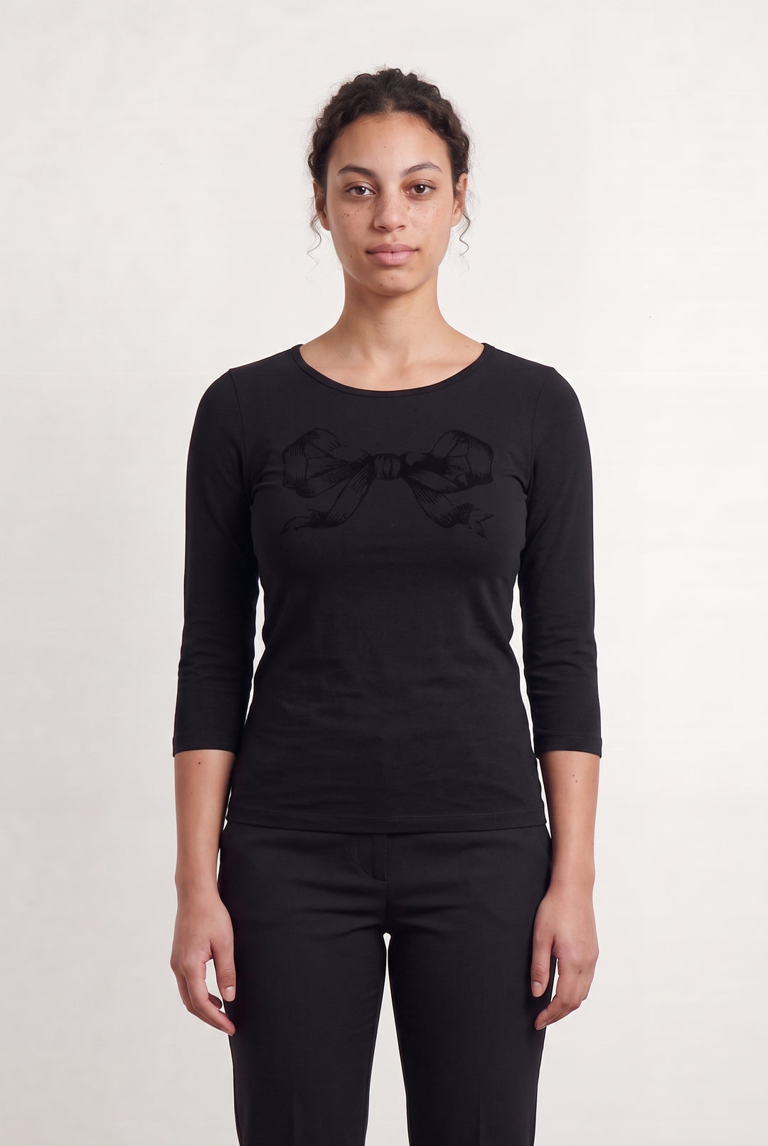 Tee-shirt Noir - Taille L/40 de la marque Caroll | PARAD110762 - Vendu par Paradigme - Image 1