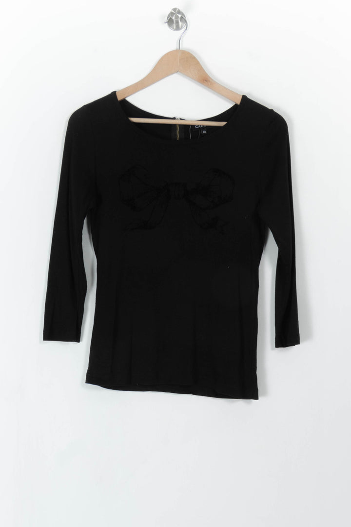 Tee-shirt Noir - Taille L/40 de la marque Caroll | PARAD110762 - Vendu par Paradigme - Image 2