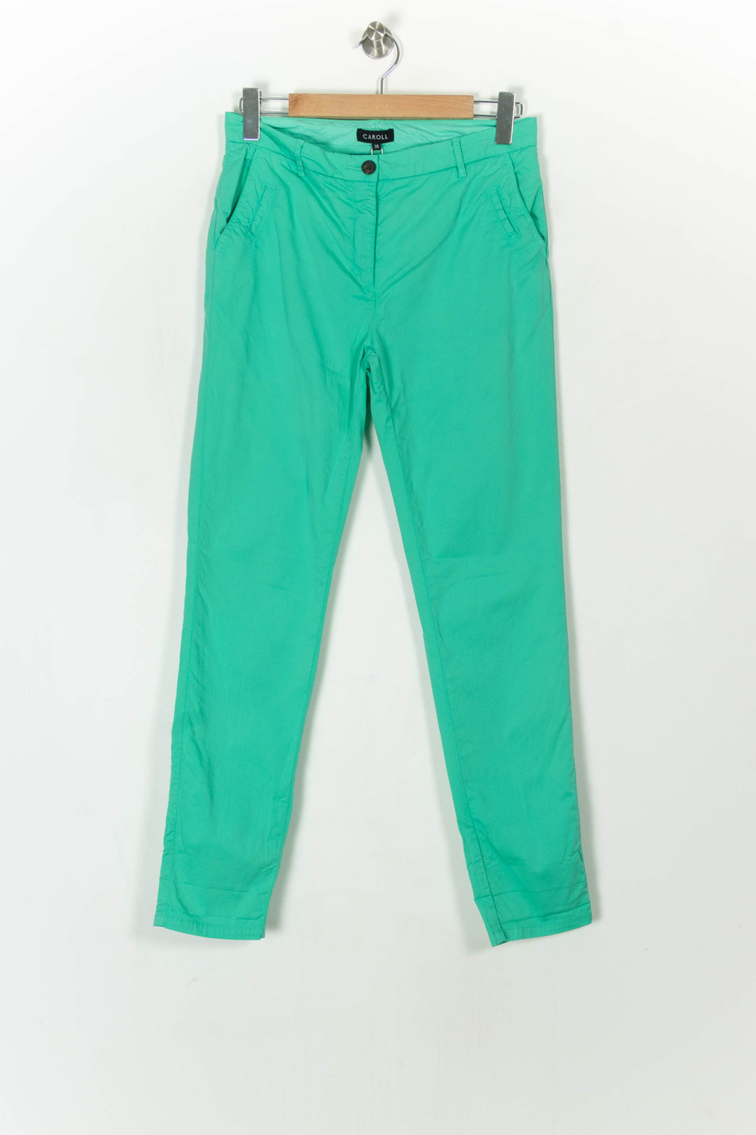 Pantalon Vert - Taille M/38 de la marque Caroll | PARAD110766 - Vendu par Paradigme - Image 2