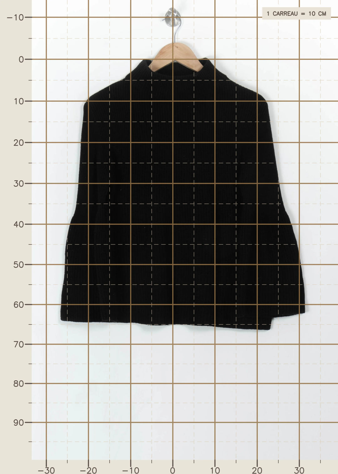 Pull Noir - Taille L/40 de la marque Caroll | PARAD110767 - Vendu par Paradigme - Image 4