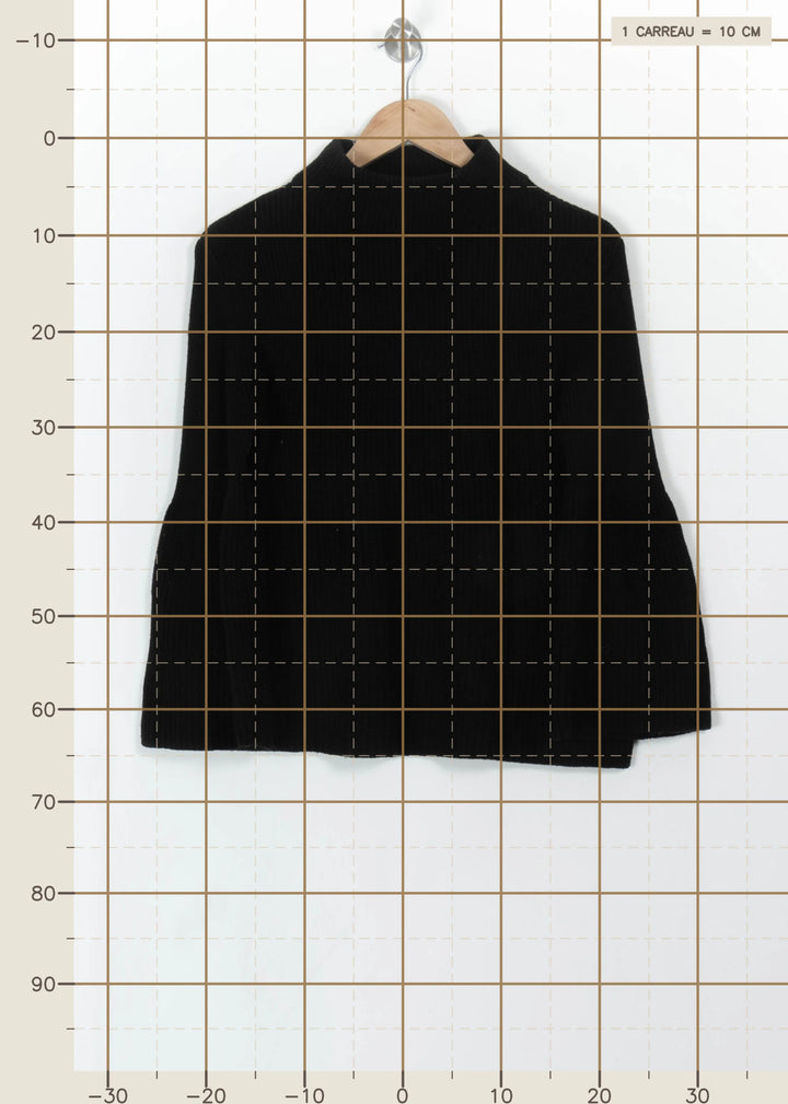 Pull Noir - Taille L/40 de la marque Caroll | PARAD110767 - Vendu par Paradigme - Image 4