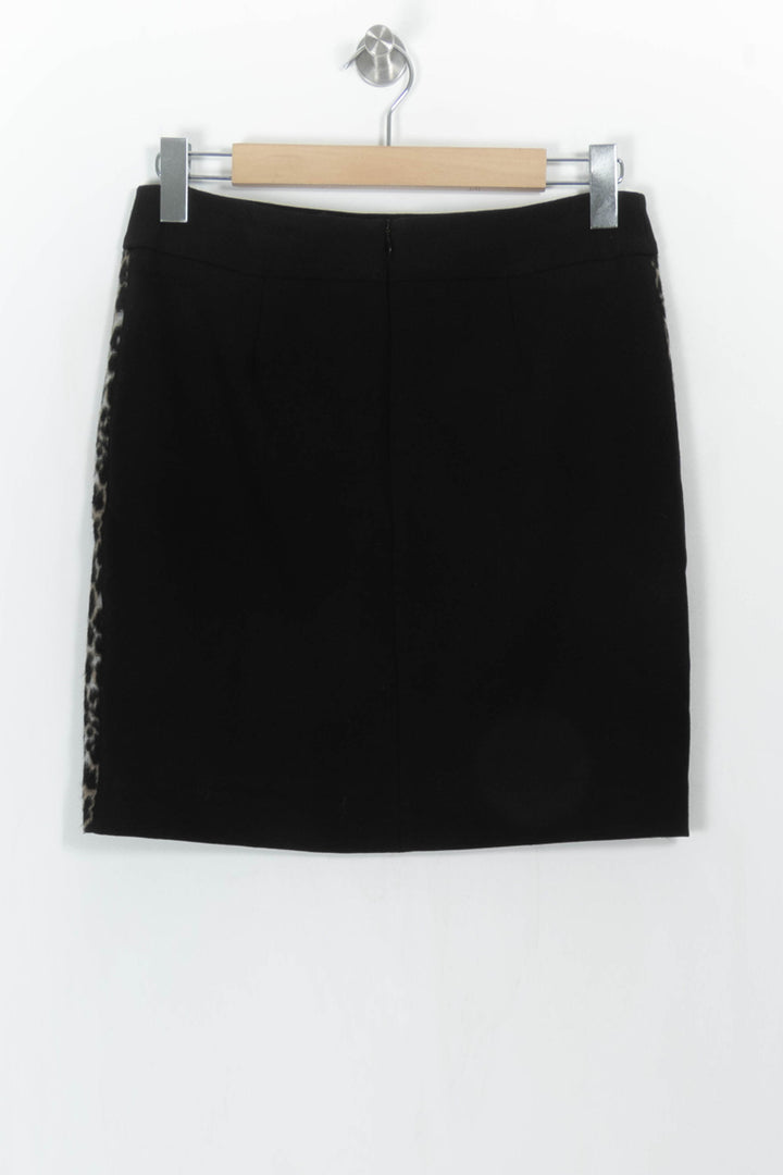 Jupe Droite Noire et Léopard - Taille L/40 de la marque Caroll | PARAD110768 - Vendu par Paradigme - Image 5