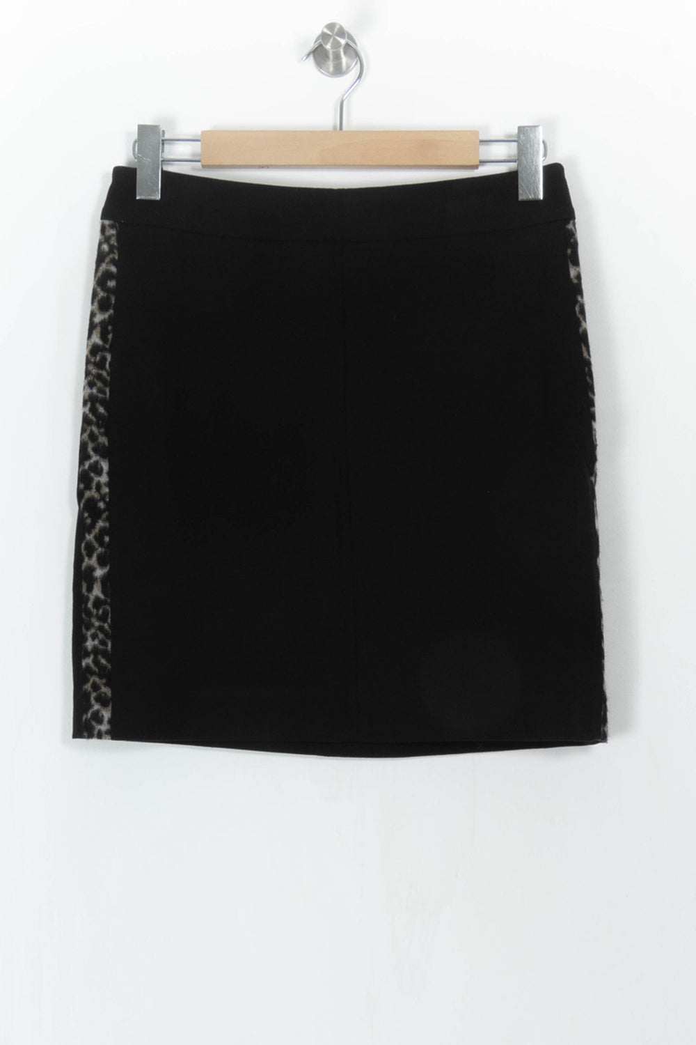 Jupe Droite Noire et Léopard - Taille L/40 de la marque Caroll | PARAD110768 - Vendu par Paradigme - Image 2