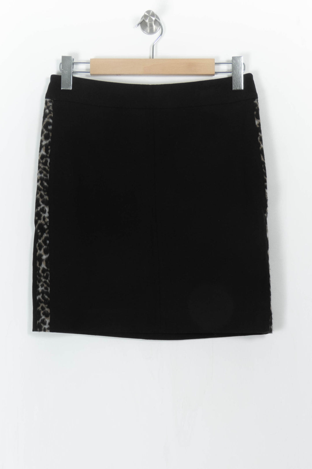 Jupe Droite Noire et Léopard - Taille L/40 de la marque Caroll | PARAD110768 - Vendu par Paradigme - Image 2