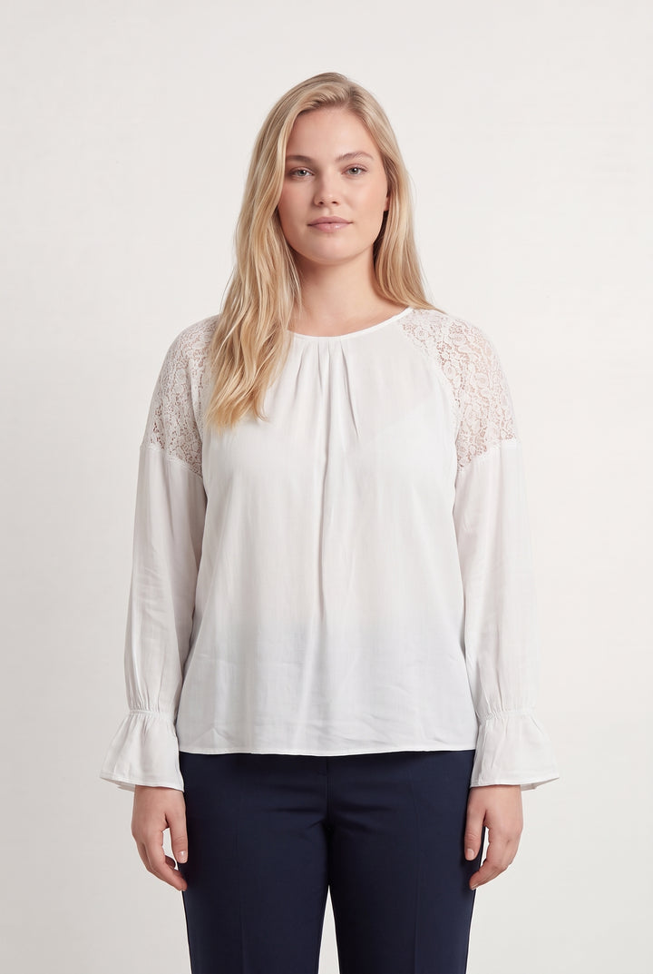 Blouse Blanche - Taille XL/42 de la marque Caroll | PARAD110769 - Vendu par Paradigme - Image 1