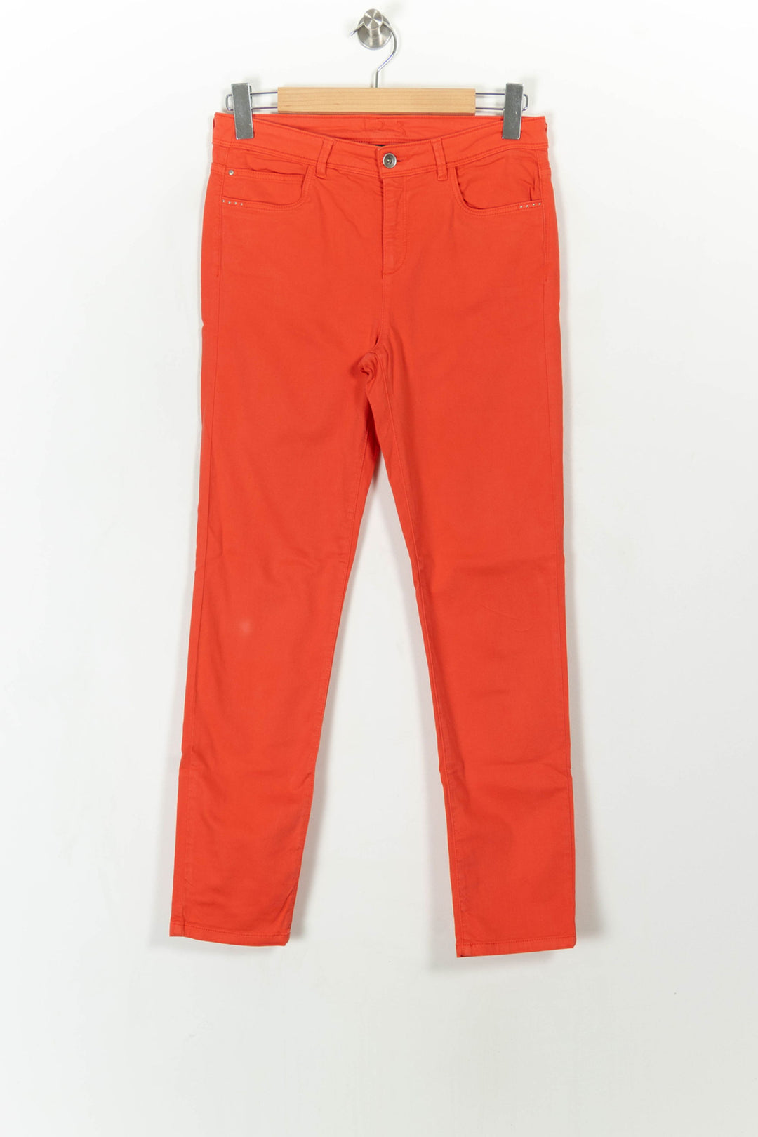 Pantalon Chino Rouge - Taille L/40 de la marque Maison 123 | PARAD110770 - Vendu par Paradigme - Image 2