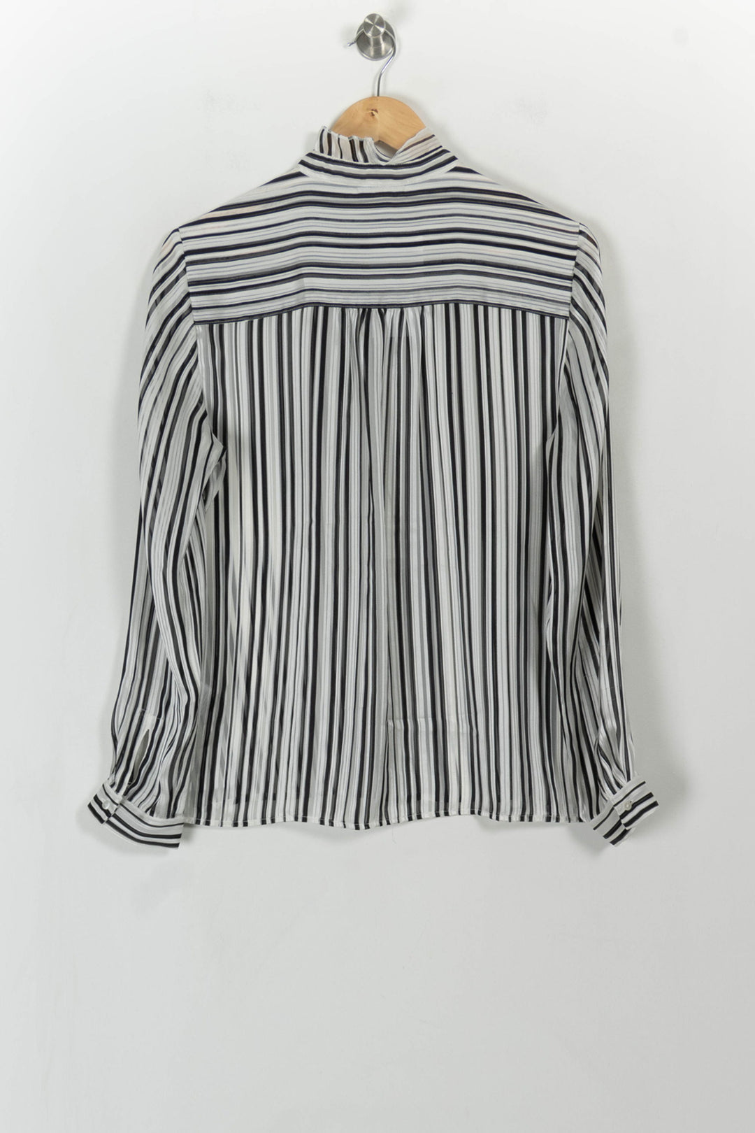 Chemise Rayée Noire et Blanche - Taille L/40 de la marque Caroll | PARAD110773 - Vendu par Paradigme - Image 5