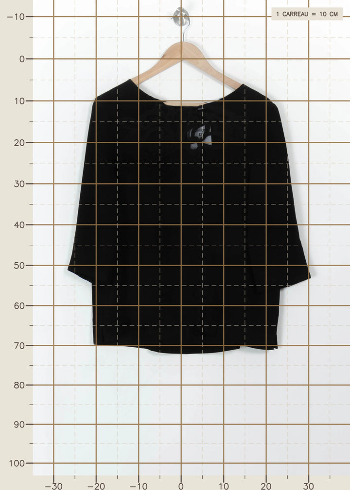 Blouse Noire - Taille XL/42 de la marque Gerard Darel | PARAD110774 - Vendu par Paradigme - Image 4