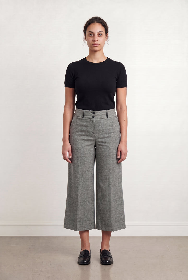 Pantalon Large Gris - Taille L/40 de la marque Caroll | PARAD110778 - Vendu par Paradigme - Image 1