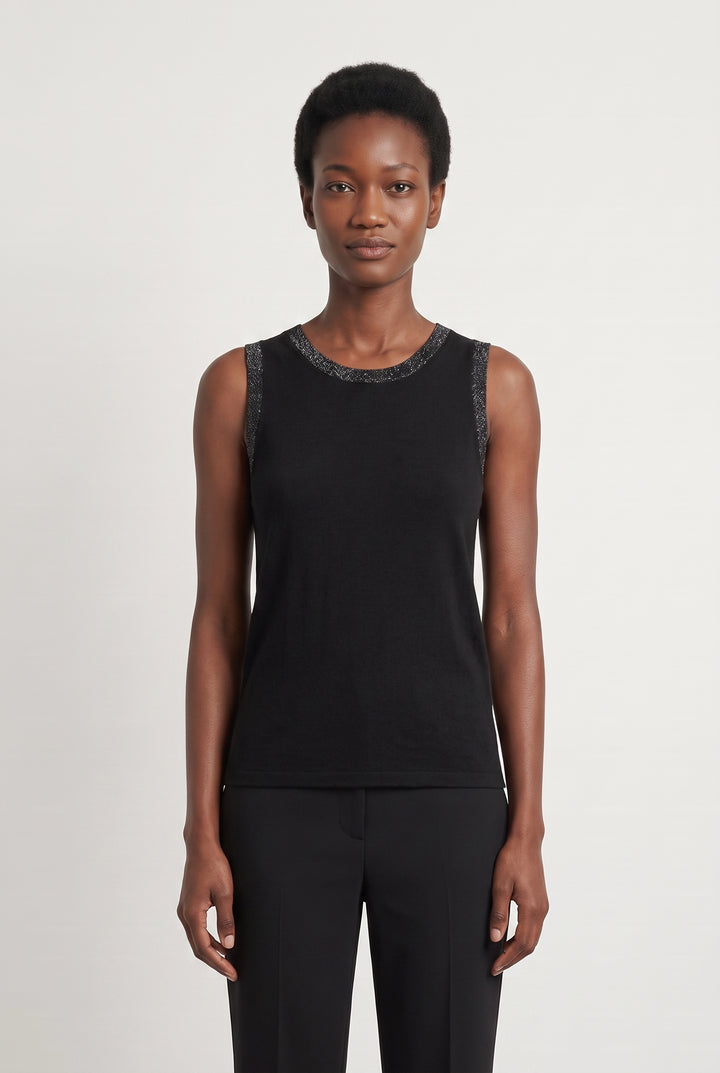Débardeur Noir - Taille M/38 de la marque Maje | PARAD110783 - Vendu par Paradigme - Image 1