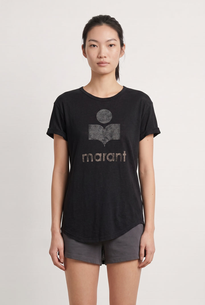 T-shirt Noir - Taille M/38 de la marque Isabel Marant étoile | PARAD110787 - Vendu par Paradigme - Image 1