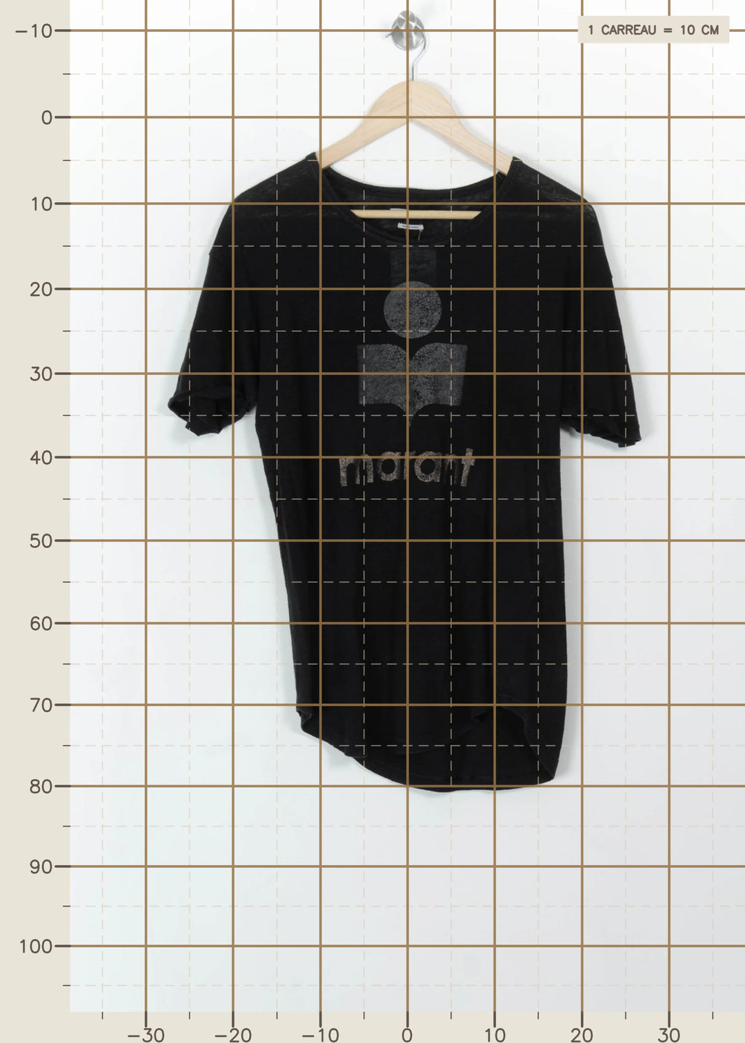 T-shirt Noir - Taille M/38 de la marque Isabel Marant étoile | PARAD110787 - Vendu par Paradigme - Image 4