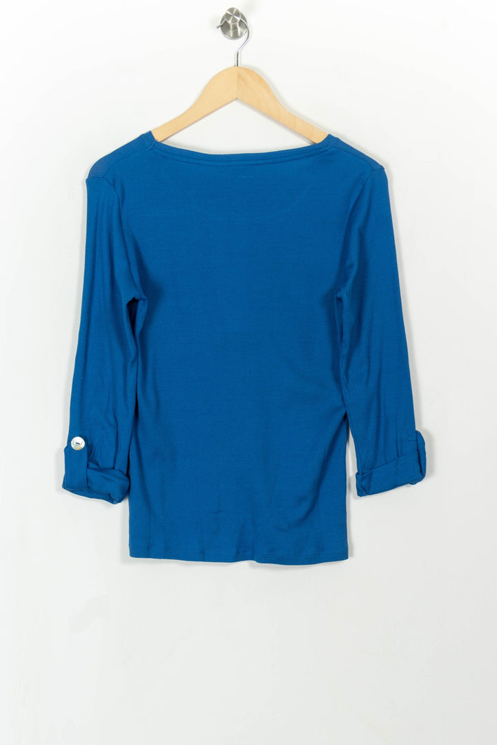 Tee-shirt Bleu - Taille M/38 de la marque Caroll | PARAD110792 - Vendu par Paradigme - Image 4