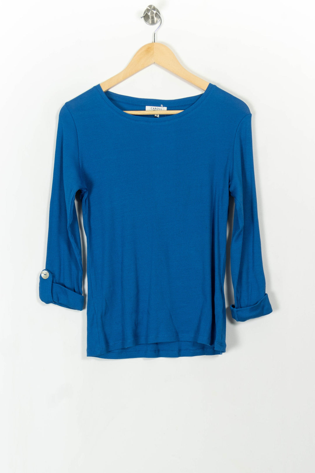 Tee-shirt Bleu - Taille M/38 de la marque Caroll | PARAD110792 - Vendu par Paradigme - Image 2