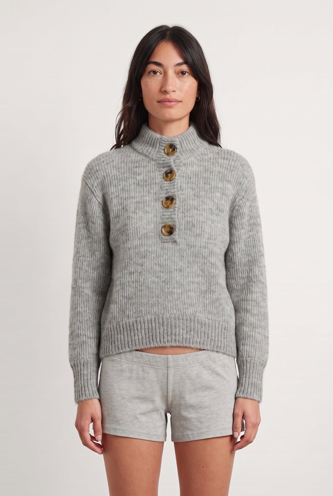 Pull Gris - Taille XS/34 de la marque Petite Mendigote | PARAD110825 - Vendu par Paradigme - Image 1
