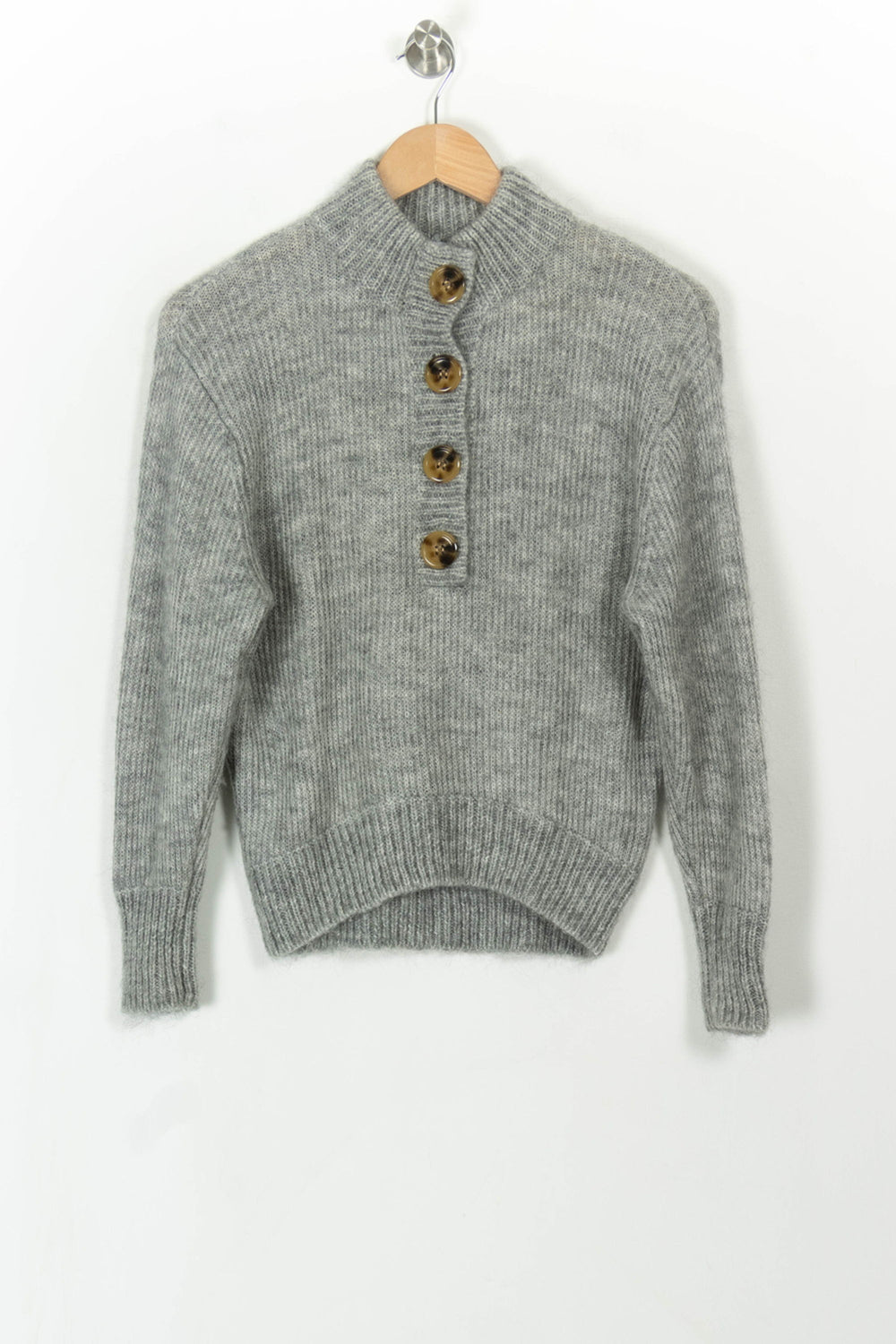 Pull Gris - Taille XS/34 de la marque Petite Mendigote | PARAD110825 - Vendu par Paradigme - Image 2