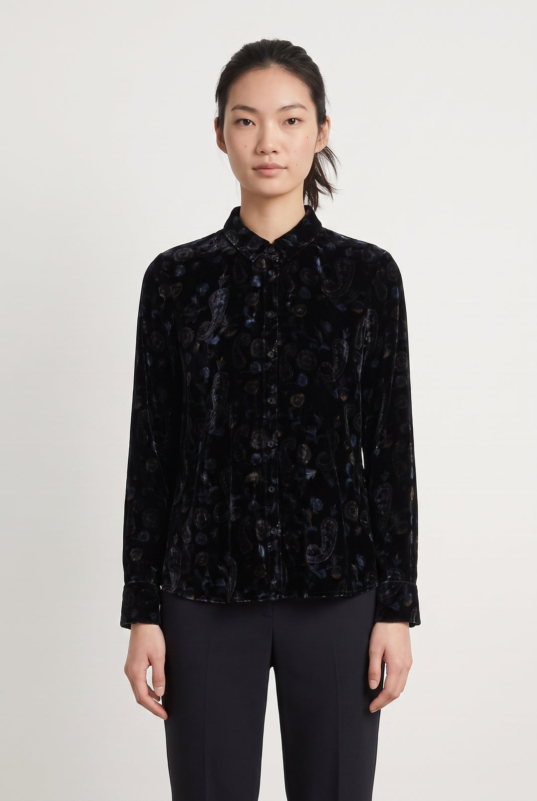 Chemise Noire - Taille XS/34 de la marque IKKS | PARAD110826 - Vendu par Paradigme - Image 1