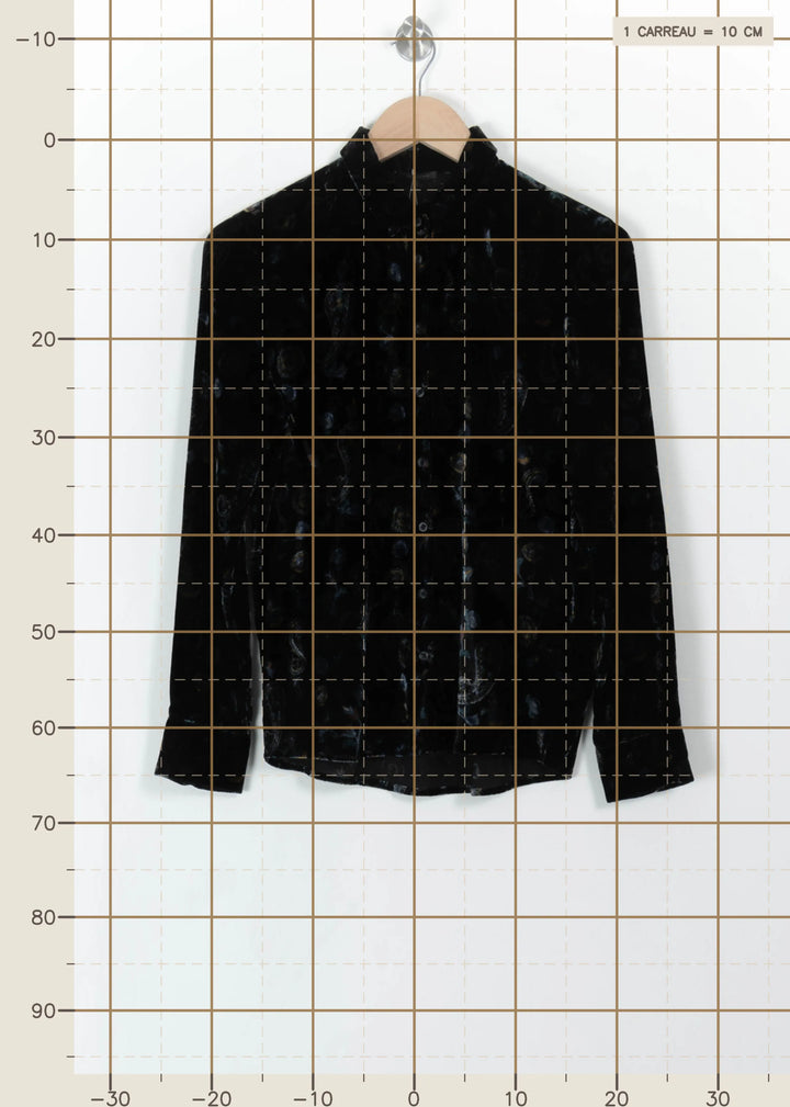 Chemise Noire - Taille XS/34 de la marque IKKS | PARAD110826 - Vendu par Paradigme - Image 4