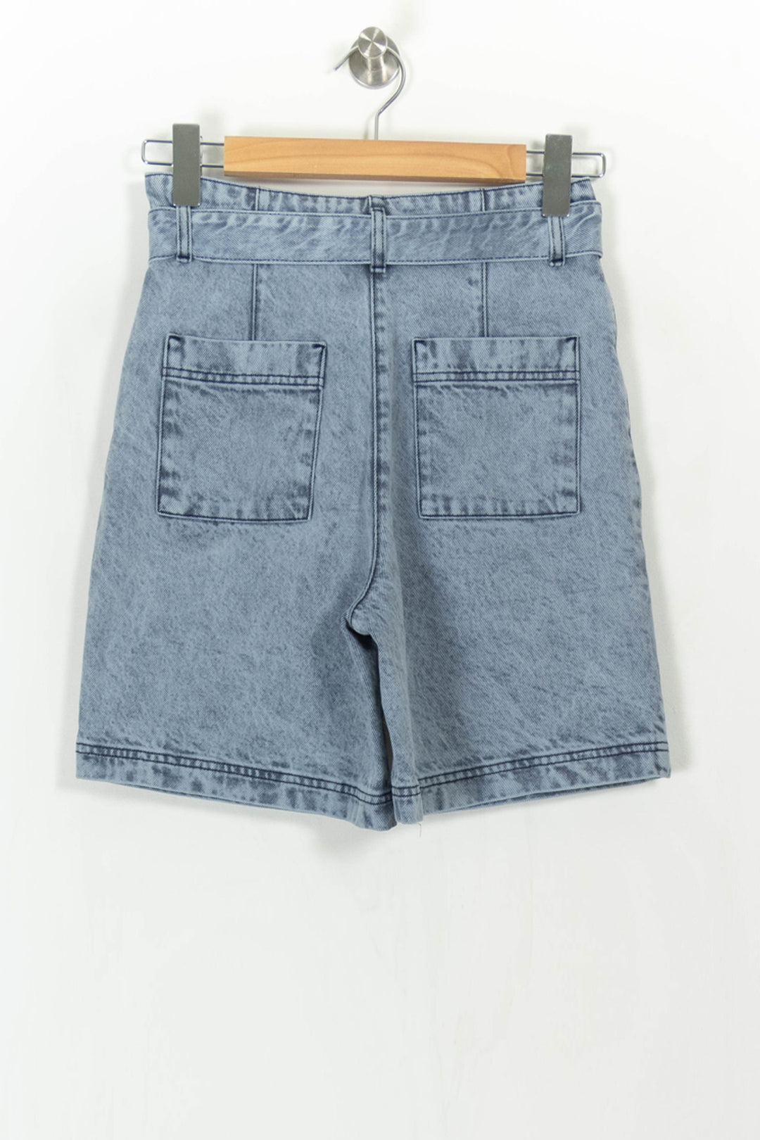 Short en Jean Bleu - Taille XS/34 de la marque Des petits hauts | PARAD110828 - Vendu par Paradigme - Image 5