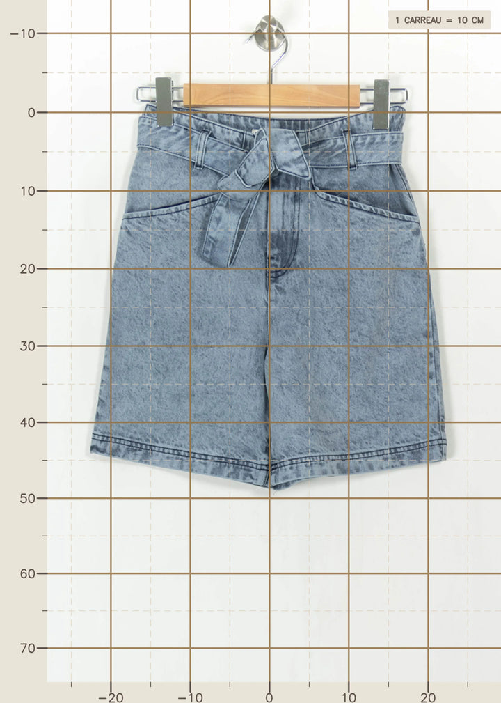 Short en Jean Bleu - Taille XS/34 de la marque Des petits hauts | PARAD110828 - Vendu par Paradigme - Image 4