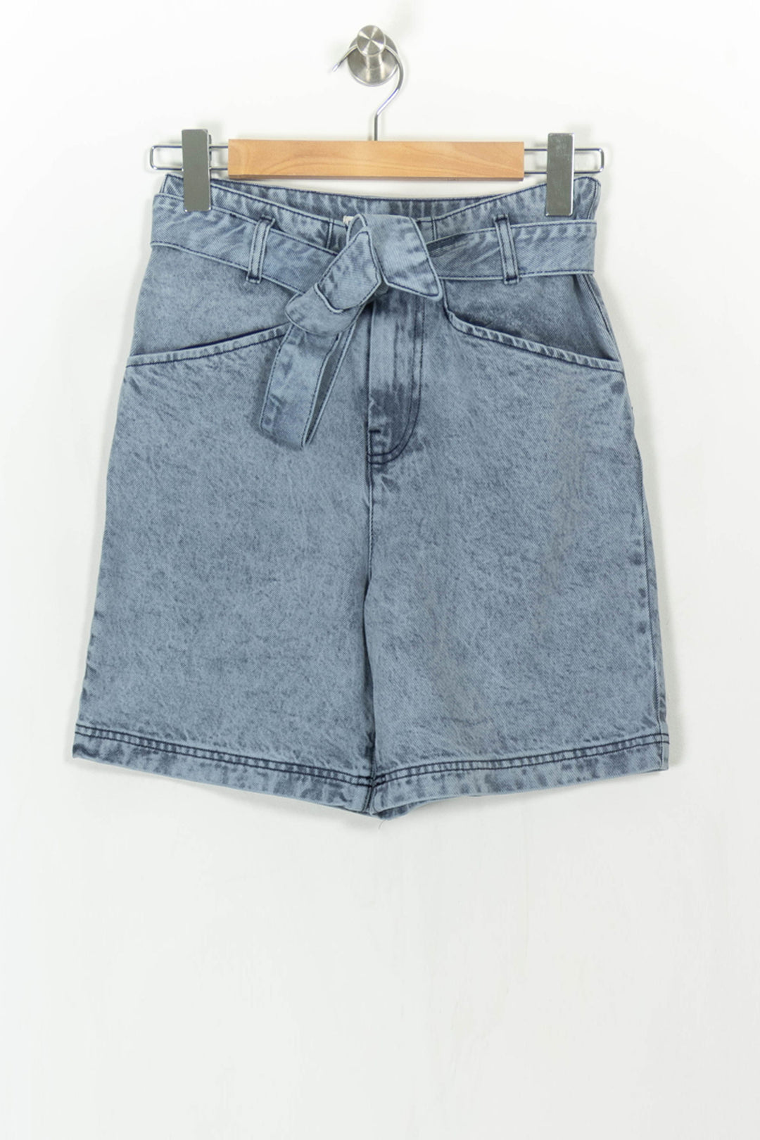 Short en Jean Bleu - Taille XS/34 de la marque Des petits hauts | PARAD110828 - Vendu par Paradigme - Image 2
