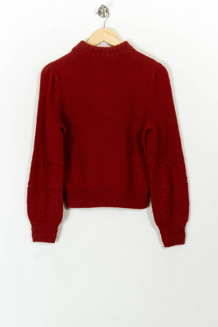 Pull Rouge - Taille XS/34 de la marque Petite Mendigote | PARAD110832 - Vendu par Paradigme - Image 5
