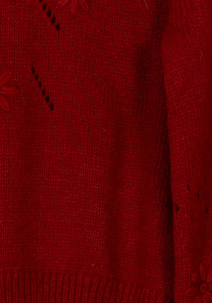 Pull Rouge - Taille XS/34 de la marque Petite Mendigote | PARAD110832 - Vendu par Paradigme - Image 3