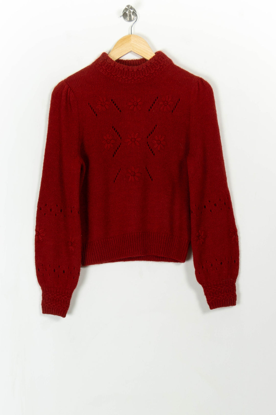 Pull Rouge - Taille XS/34 de la marque Petite Mendigote | PARAD110832 - Vendu par Paradigme - Image 2