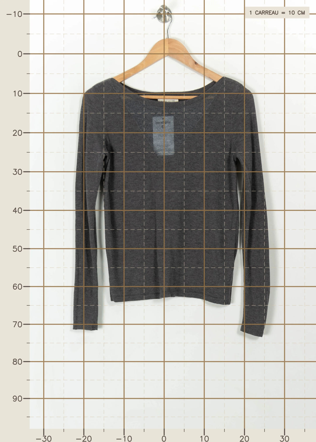 Pull Gris - Taille S/36 de la marque Marie Sixtine | PARAD110835 - Vendu par Paradigme - Image 4