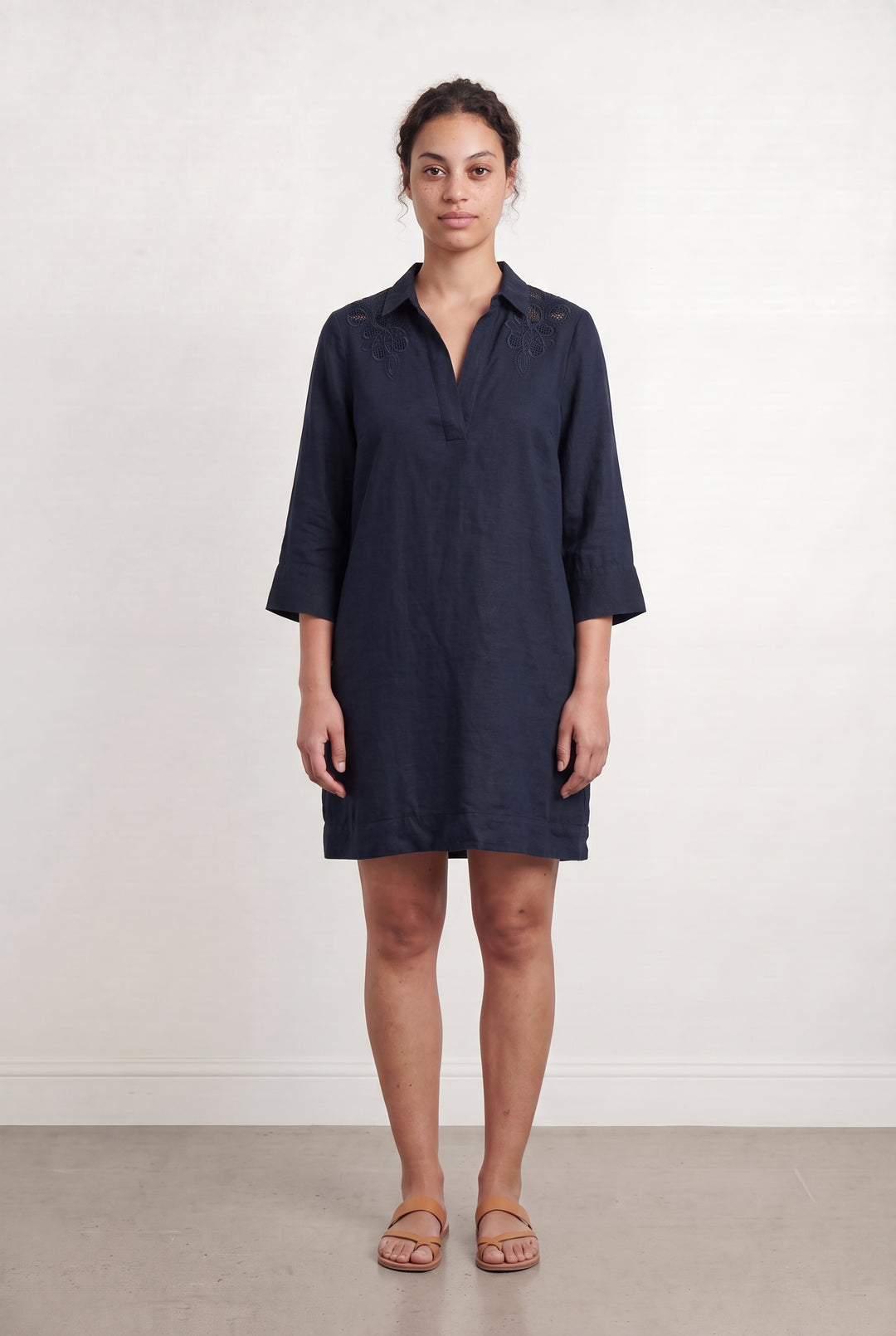 Robe Chemise Bleue - Taille L/40 de la marque Caroll | PARAD110853 - Vendu par Paradigme - Image 1