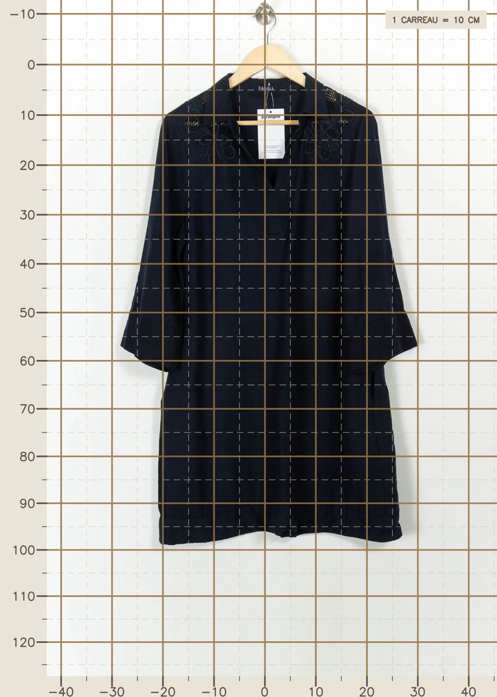 Robe Chemise Bleue - Taille L/40 de la marque Caroll | PARAD110853 - Vendu par Paradigme - Image 4